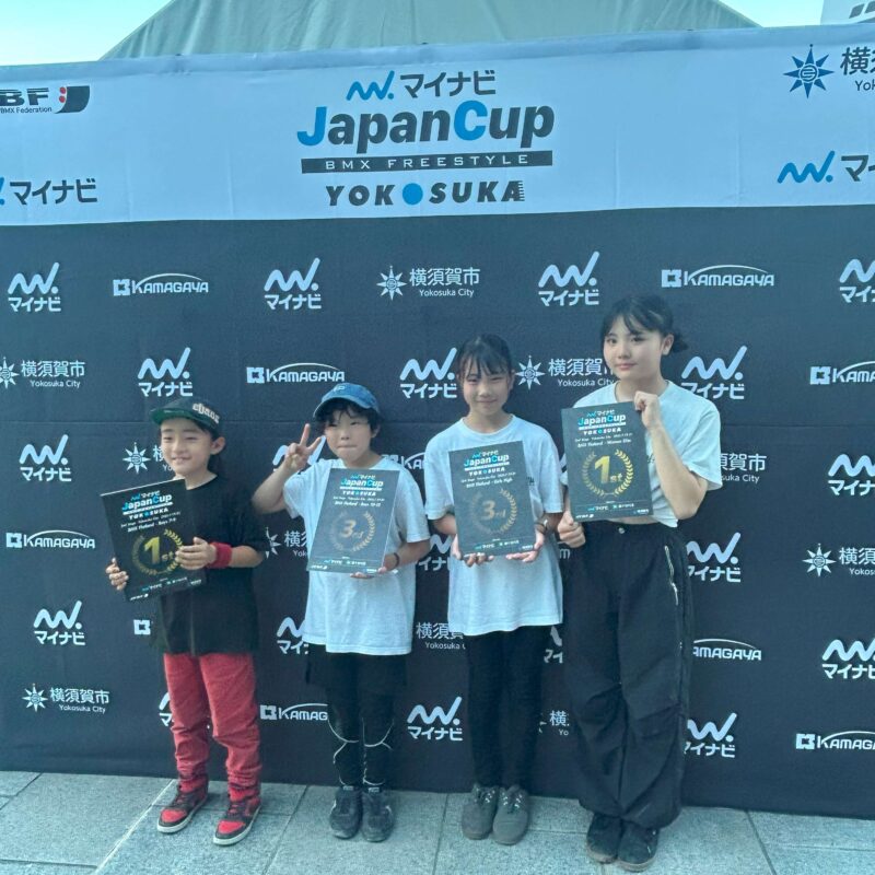 CANDY BMX TEAM　横須賀JAPAN CUPにて全員表彰台